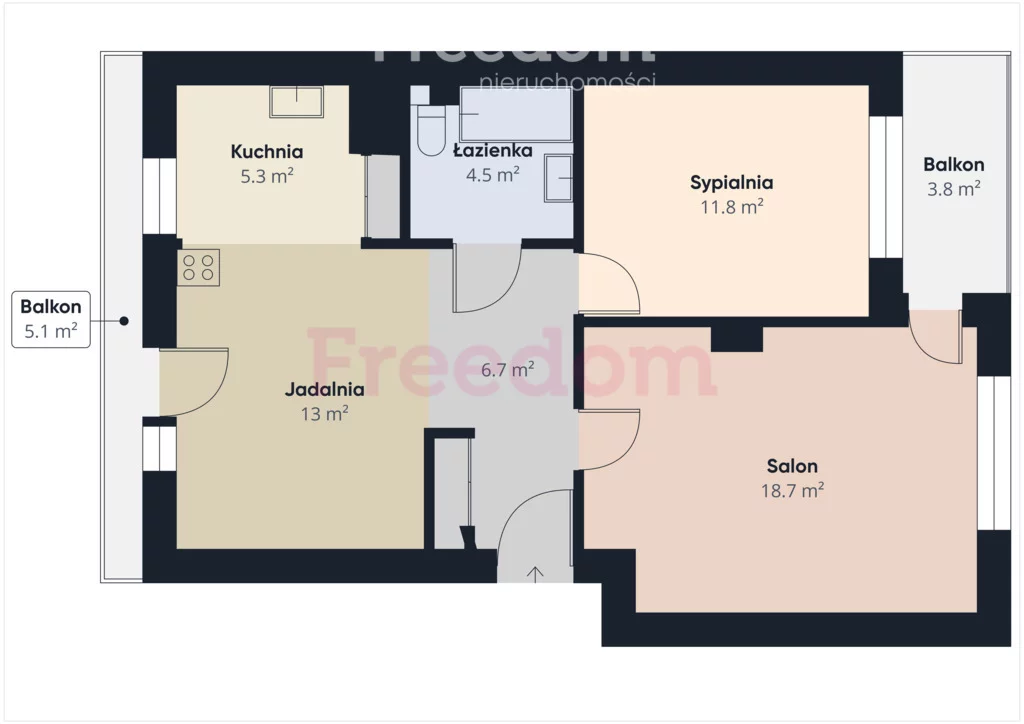 3 pokoje, mieszkanie 61,80 m², parter, oferta nr , 40169/3685/OMS, Olsztyn, Biskupa Tomasza Wilczyńskiego