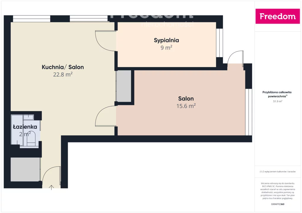 3 pokoje, mieszkanie 56,00 m², piętro 2, oferta nr , 40132/3685/OMS, Lublin, Bolesława Chrobrego