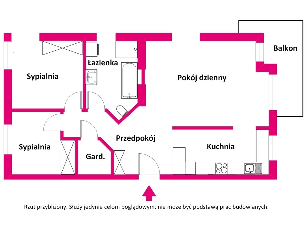 3 pokoje, mieszkanie 72,71 m², piętro 2, oferta nr , 40631/3685/OMS, Warszawa, Targówek, Targówek, Bolesławicka