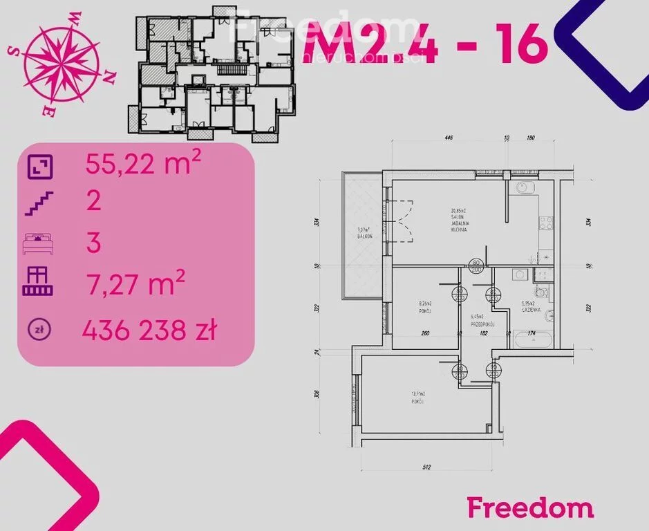 Apartamenty 39449/3685/OMS Bonin