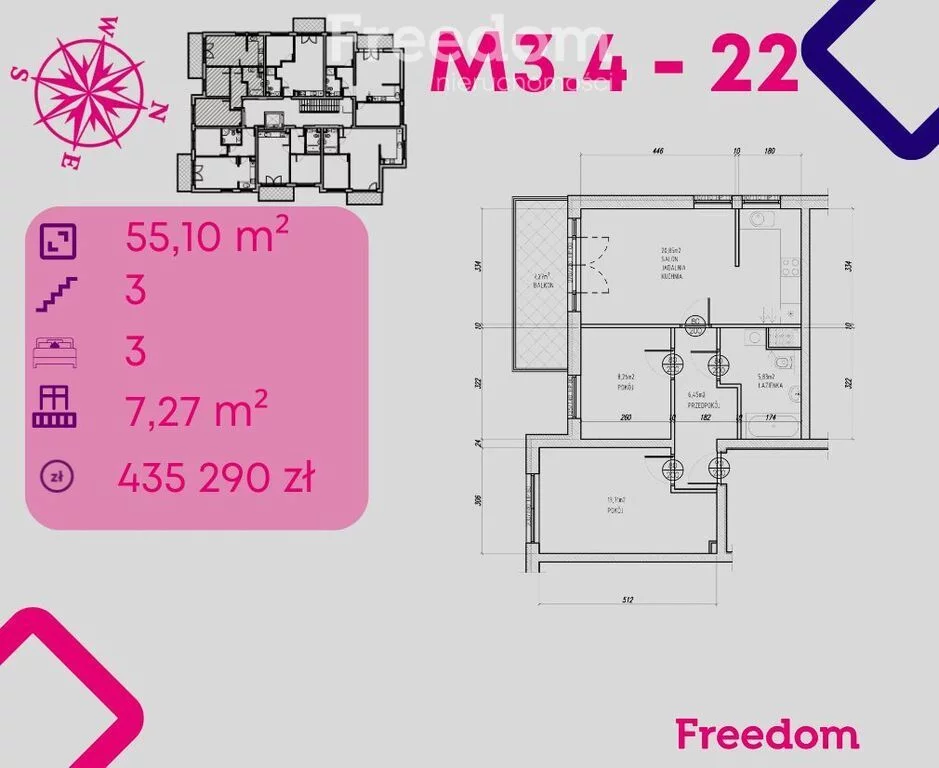 Apartamenty 39459/3685/OMS Bonin