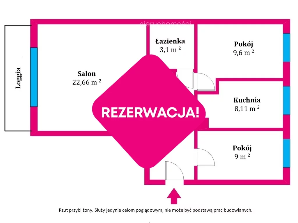 3 pokoje, mieszkanie 61,97 m², parter, oferta nr , 39450/3685/OMS, Toruń, Na Skarpie, Ignacego Tłoczka