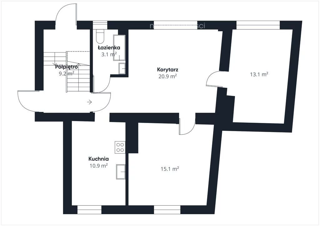 3 pokoje, mieszkanie 63,60 m², parter, oferta nr , 39959/3685/OMS, Elbląg, Jaśminowa