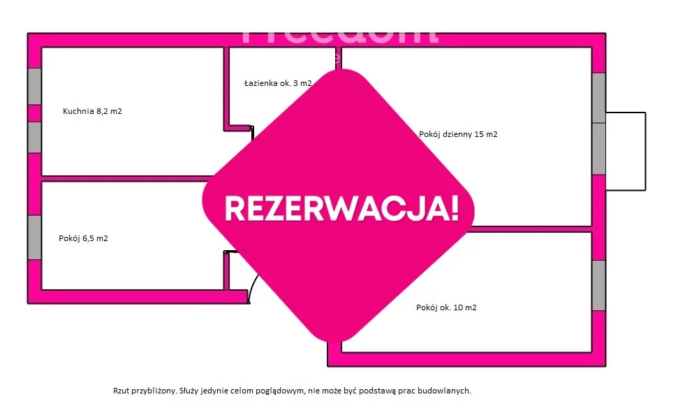 3 pokoje, mieszkanie 47,00 m², piętro 4, oferta nr , 26736/3685/OMS, Działdowo, Karłowicza