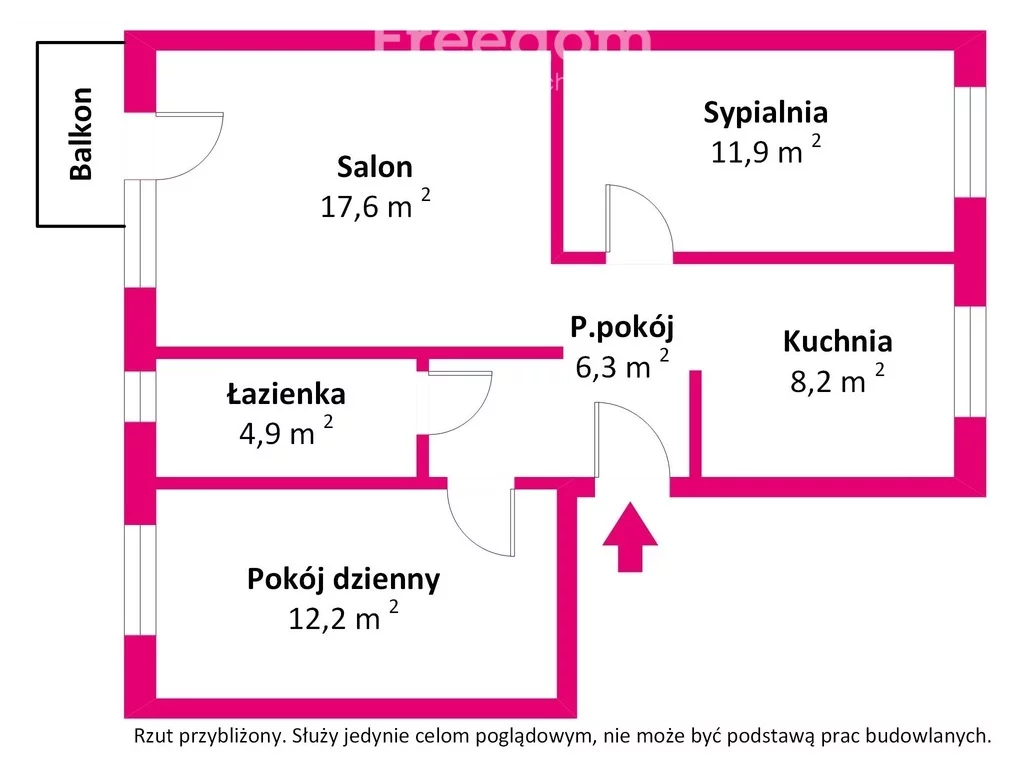 3 pokoje, mieszkanie 60,40 m², parter, oferta nr , 40246/3685/OMS, Olsztyn, Jaroty, Kazimierza Jaroszyka