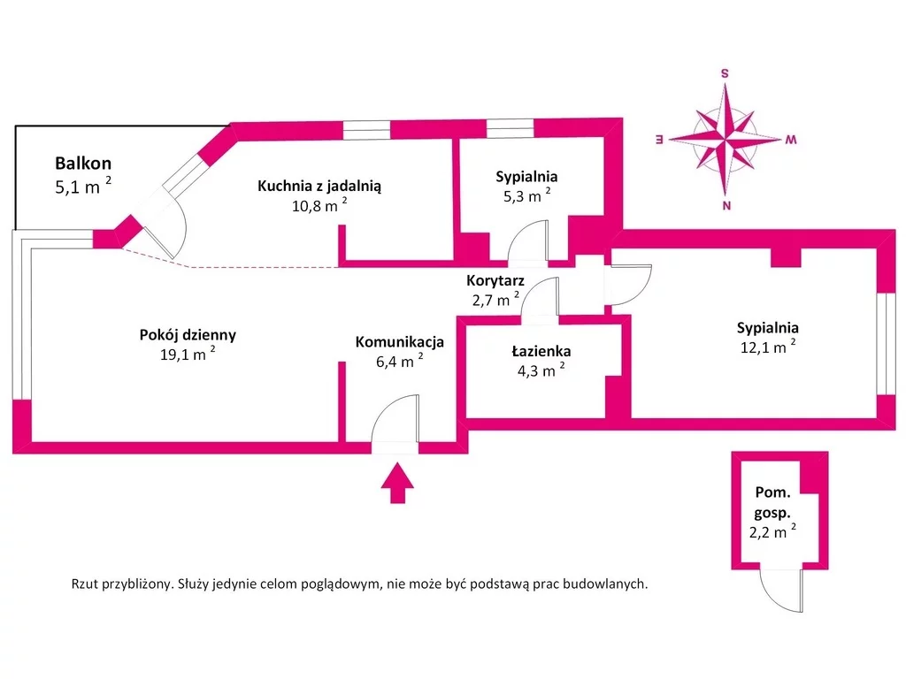 3 pokoje, mieszkanie 60,70 m², piętro 7, oferta nr , 31720/3685/OMS, Warszawa, Mokotów, Mokotów, Konstancińska