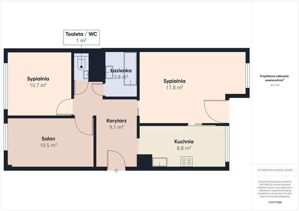 3 pokoje, mieszkanie 63,10 m², piętro 3, oferta nr , 40180/3685/OMS, Gdynia, Karwiny, Karwiny, Kornela Makuszyńskiego 11C