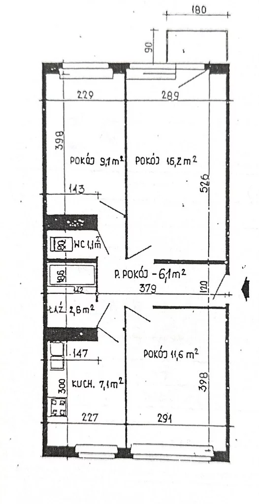 3 pokoje, mieszkanie 52,80 m², piętro 3, oferta nr , 39968/3685/OMS, Poznań, Winogrady, Winogrady, os. Kosmonautów