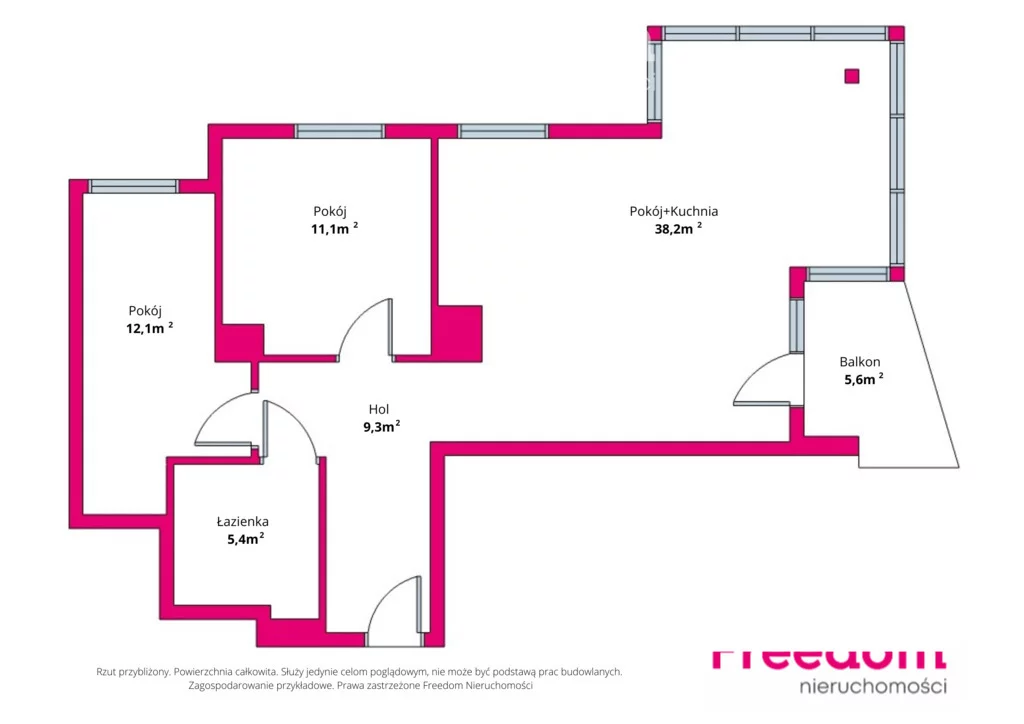 3 pokoje, mieszkanie 75,69 m², piętro 2, oferta nr , 40700/3685/OMS, Gdańsk, Królewskie Wzgórze