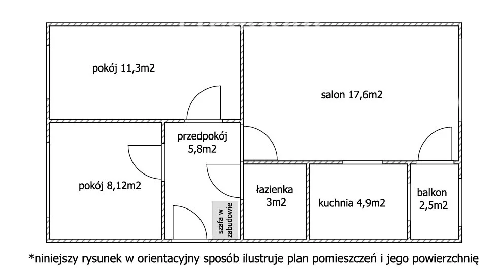 3 pokoje, mieszkanie 50,25 m², piętro 4, oferta nr , 39614/3685/OMS, Iława, Królowej Jadwigi