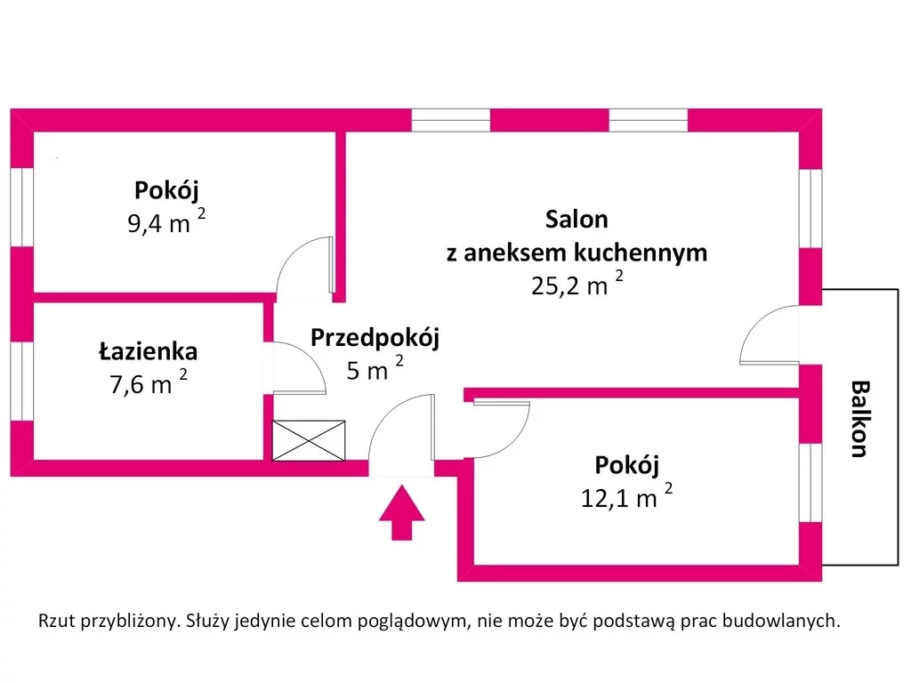 3 pokoje, mieszkanie 62,60 m², piętro 2, oferta nr , 39974/3685/OMS, Olsztyn, Zielona Górka, Marii Zientary-Malewskiej