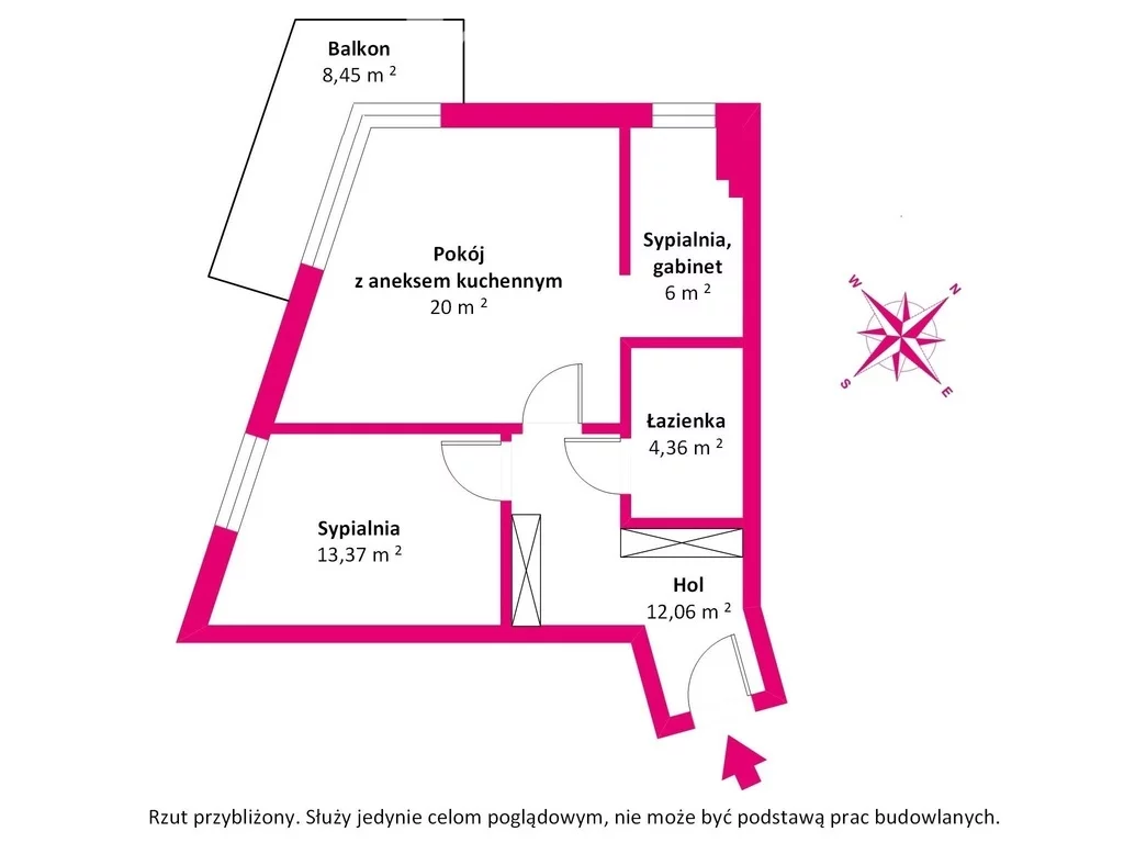 3 pokoje, apartament 55,73 m², piętro 2, oferta nr , 39806/3685/OMS, Warszawa, Wawer, Wawer, Mieczysława Pożaryskiego
