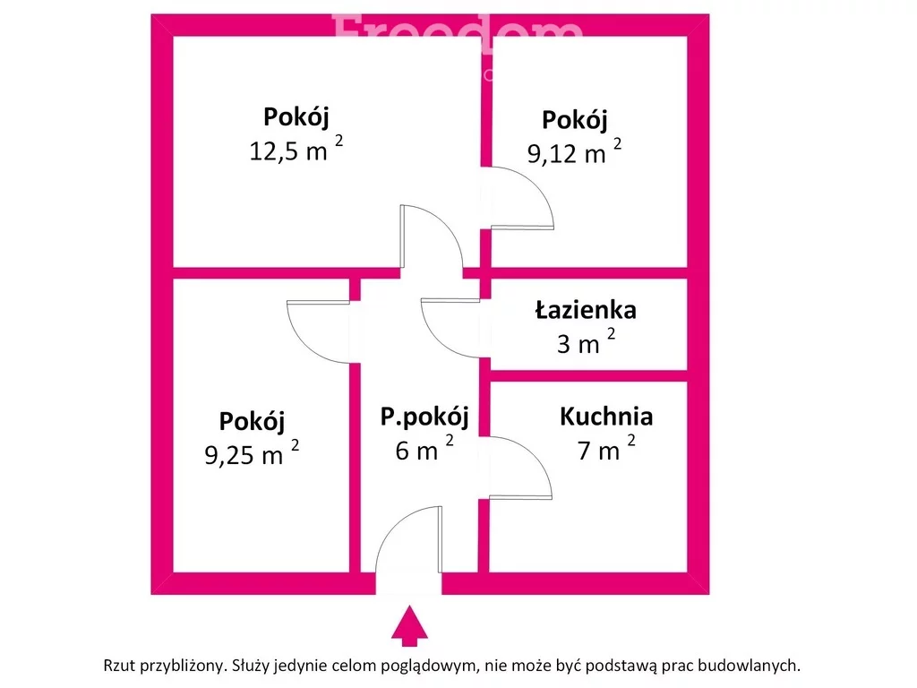 3 pokoje, mieszkanie 59,00 m², parter, oferta nr , 34005/3685/OMS, Łosice, Międzyrzecka