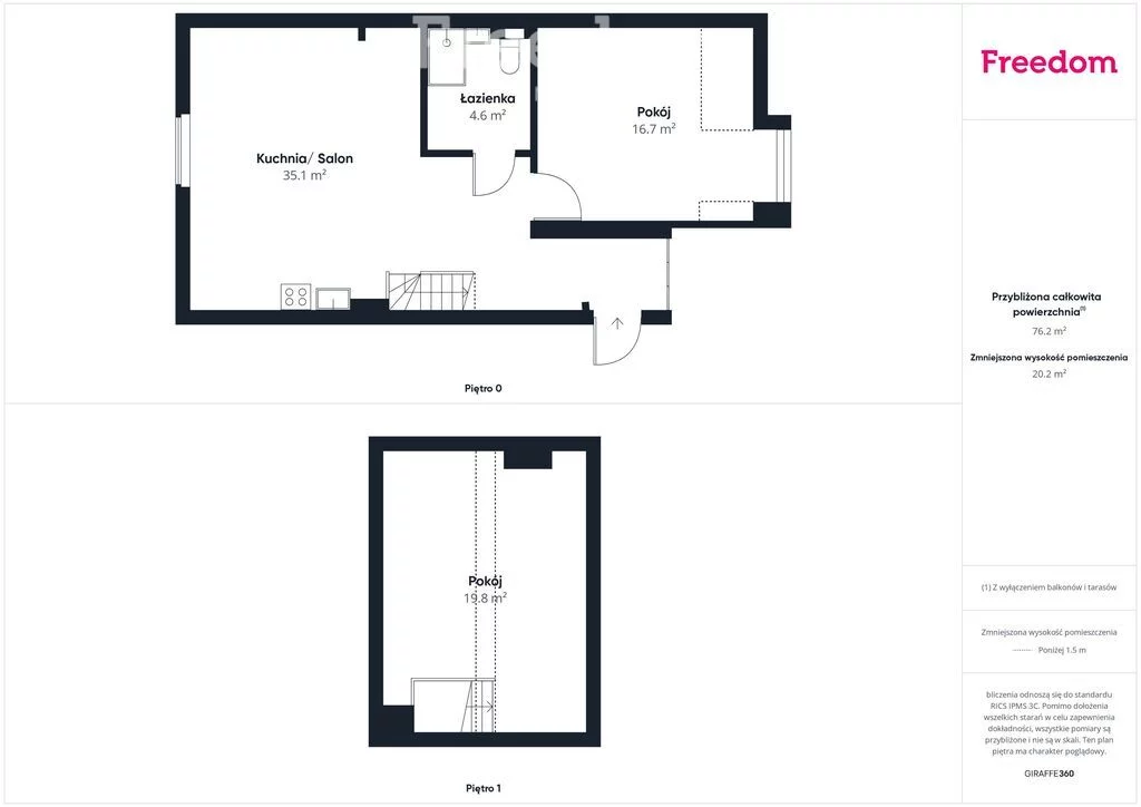 3 pokoje, mieszkanie 47,10 m², piętro 2, oferta nr , 39853/3685/OMS, Miłakowo