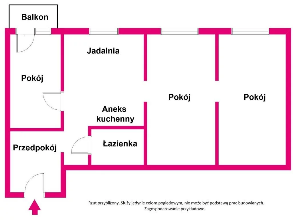 3 pokoje, mieszkanie 74,27 m², piętro 2, oferta nr , 40451/3685/OMS, Brzeg, Ofiar Katynia