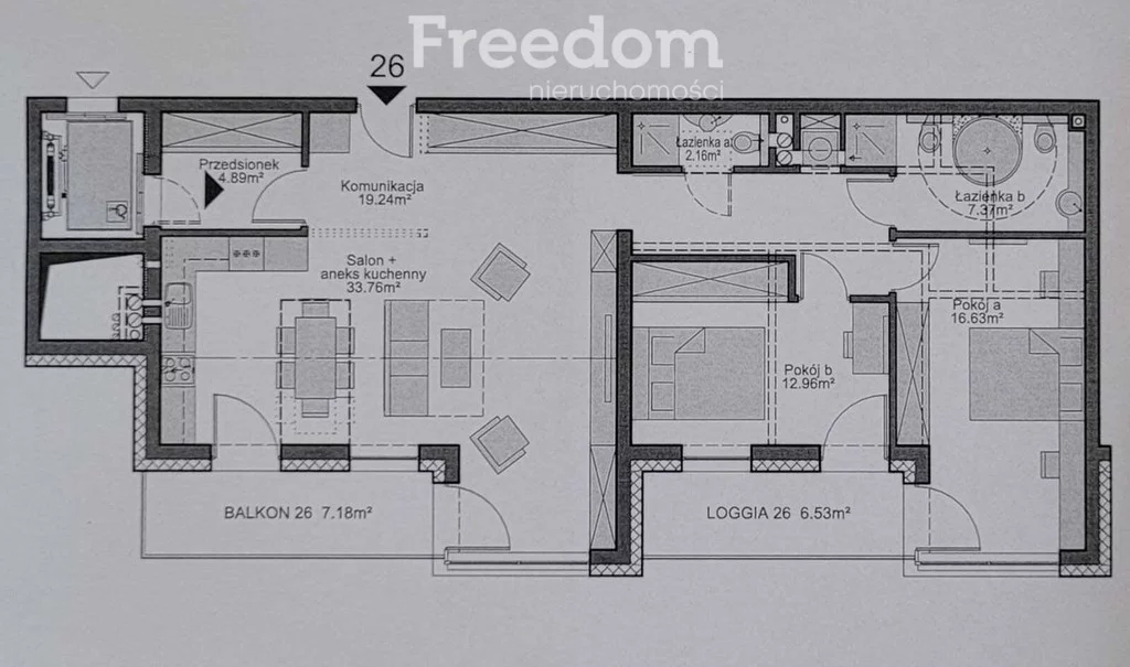 3 pokoje, mieszkanie 97,01 m², piętro 1, oferta nr , 34688/3685/OMS, Opole, Gosławice