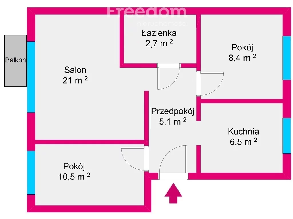 3 pokoje, mieszkanie 58,50 m², piętro 4, oferta nr , 40073/3685/OMS, Rzeszów, Baranówka, płk. Kazimierza Iranka-Osmeckiego