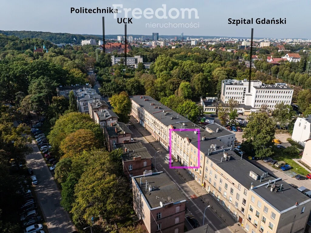 3 pokoje, mieszkanie 48,76 m², piętro 1, oferta nr , 40362/3685/OMS, Gdańsk, Wrzeszcz, Wrzeszcz Górny, Romualda Traugutta