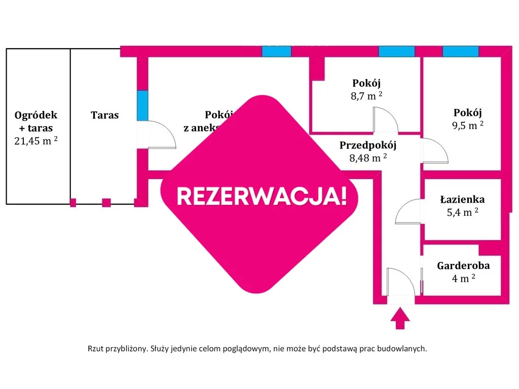 3 pokoje, mieszkanie 58,66 m², parter, oferta nr , 39187/3685/OMS, Toruń, Wrzosy, Sadowa