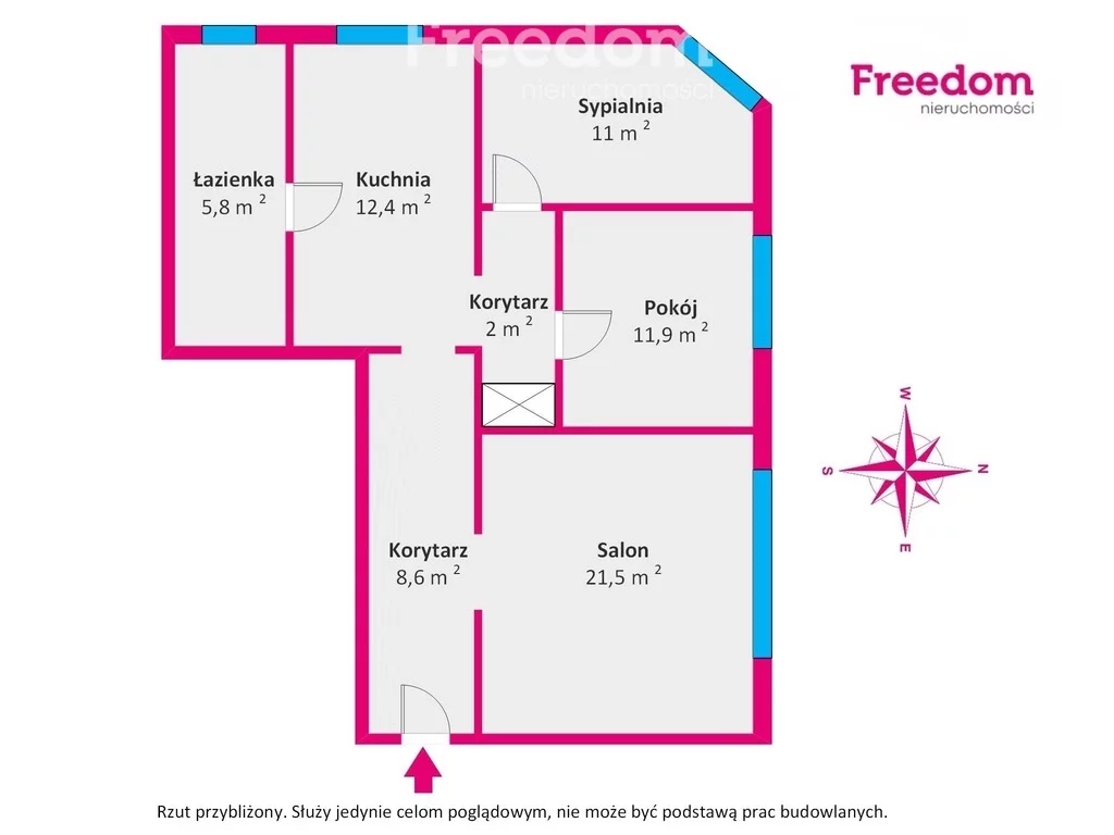 3 pokoje, mieszkanie 73,60 m², parter, oferta nr , 33223/3685/OMS, Gdańsk, Sandomierska