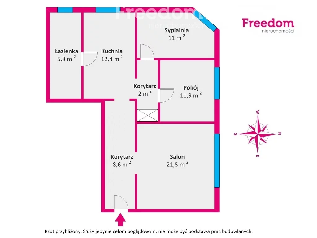 3 pokoje, mieszkanie 73,60 m², parter, oferta nr , 40454/3685/OMS, Gdańsk, Sandomierska