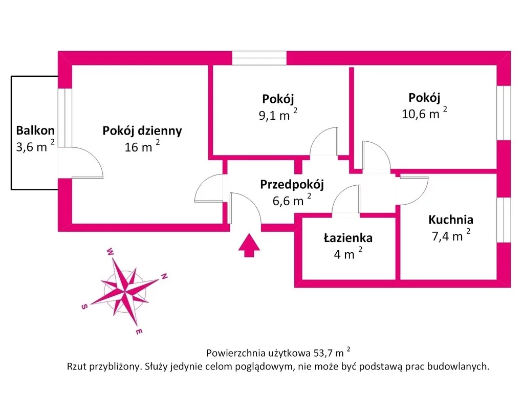 3 pokoje, mieszkanie 53,70 m², piętro 2, oferta nr , 40490/3685/OMS, Warszawa, Białołęka, Białołęka, Skarbka z Gór