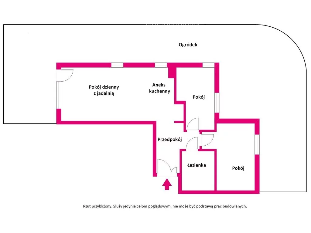 3 pokoje, apartament 60,15 m², parter, oferta nr , 39278/3685/OMS, Olsztyn, dr. Stanisława Dorantta