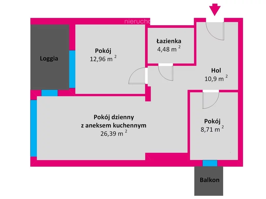 3 pokoje, mieszkanie 63,46 m², piętro 2, oferta nr , 38101/3685/OMS, Nowa Sarzyna, prof. Stanisława Tołpy
