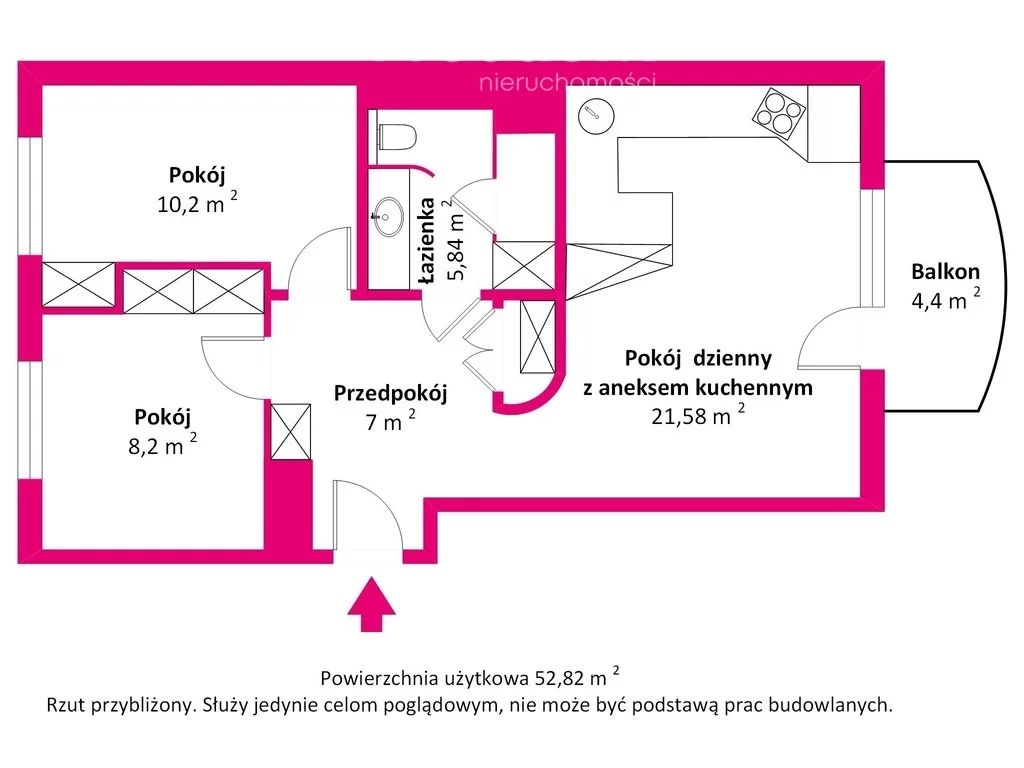 3 pokoje, mieszkanie 58,52 m², piętro 6, oferta nr , 39356/3685/OMS, Warszawa, Białołęka, Białołęka, Światowida