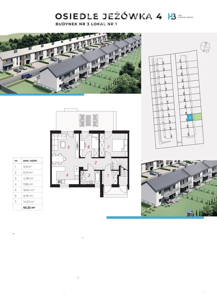 3 pokoje, mieszkanie 65,32 m², parter, oferta nr , 37484/3685/OMS, Jeżów Sudecki, Szybowcowa