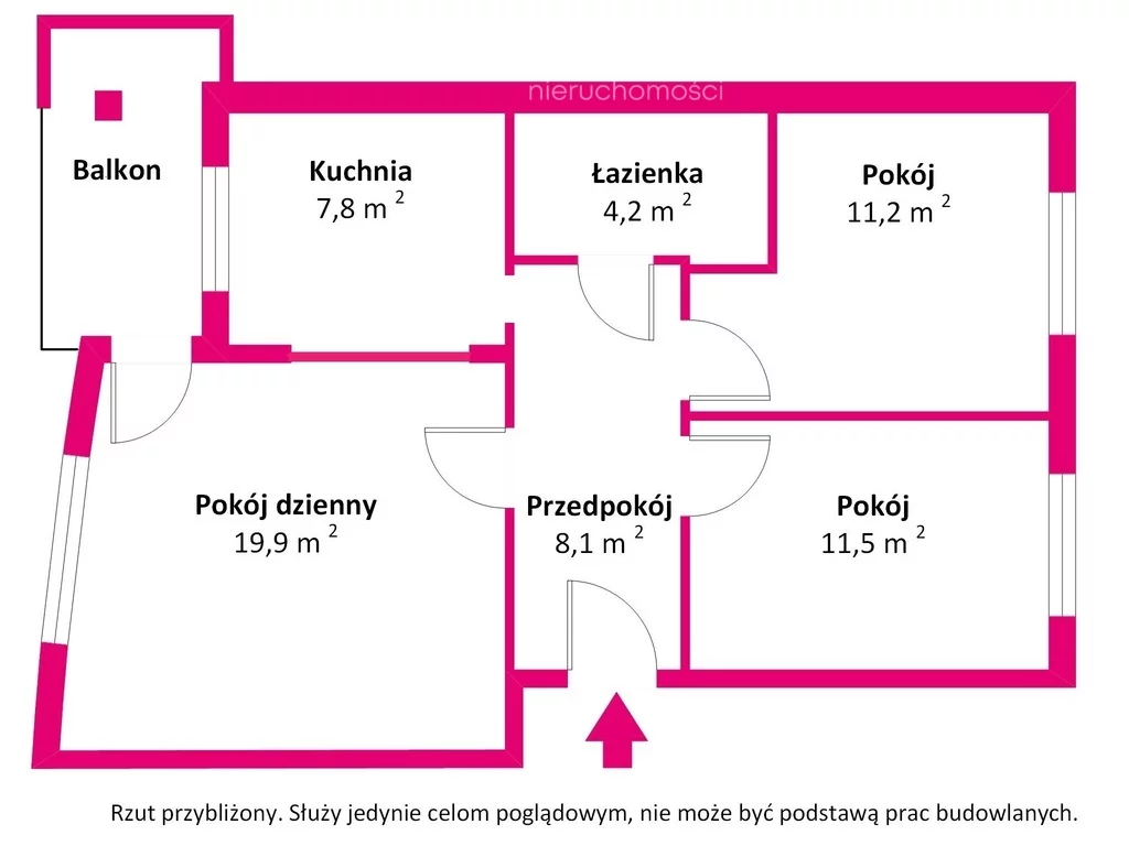 3 pokoje, mieszkanie 62,70 m², piętro 3, oferta nr , 40275/3685/OMS, Białystok, Upalna