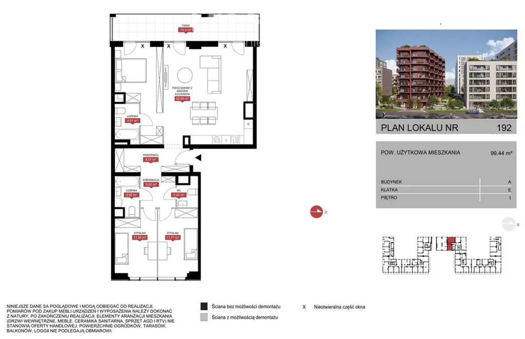 Mieszkanie na sprzedaż, 99,44 m², 3 pokoje, 1 piętro, oferta nr 31103/3685/OMS