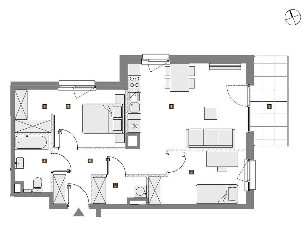 3 pokoje, mieszkanie 63,31 m², piętro 1, oferta nr , 36662/3685/OMS, Warszawa, Targówek, Targówek