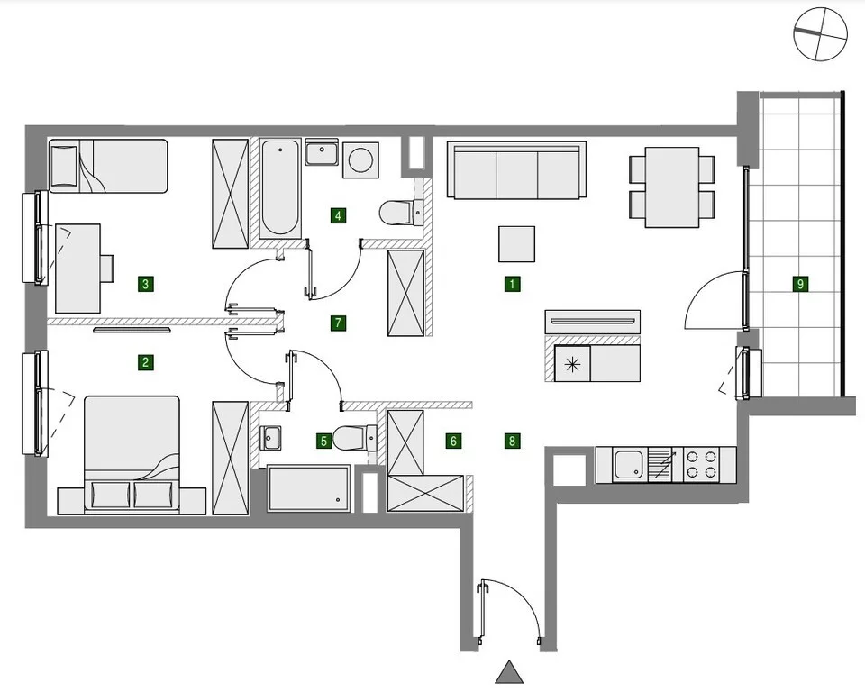 Mieszkanie na sprzedaż, 70,80 m², 3 pokoje, 5 piętro, oferta nr 34303/3685/OMS