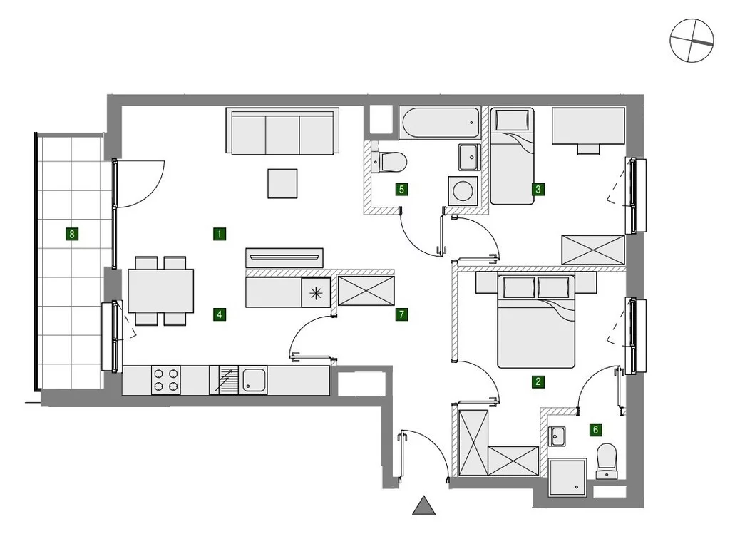 3 pokoje, mieszkanie 67,30 m², piętro 3, oferta nr , 36712/3685/OMS, Warszawa, Włochy, Włochy