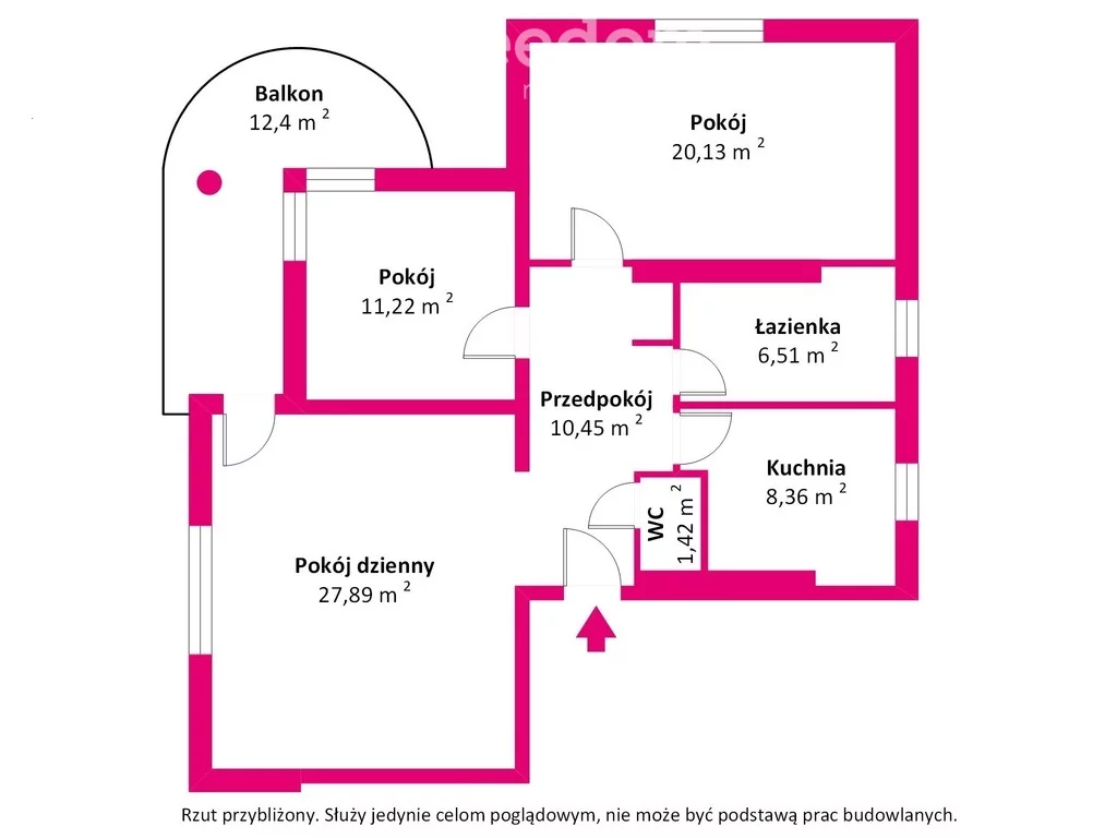 3 pokoje, mieszkanie 84,32 m², piętro 1, oferta nr , 40007/3685/OMS, Ząbki, gen. Władysława Sikorskiego