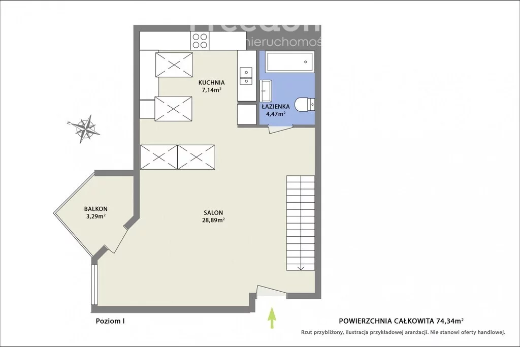 3 pokoje, apartament 74,34 m², piętro 3, oferta nr , 39290/3685/OMS, Otwock, Władysława Stanisława Reymonta