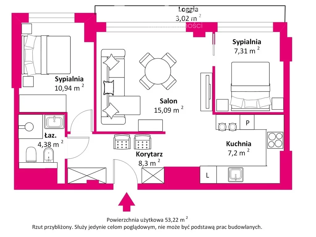 3 pokoje, apartament 53,22 m², piętro 5, oferta nr , 39684/3685/OMS, Świnoujście, Wojska Polskiego