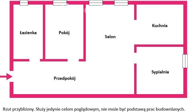 3 pokoje, mieszkanie 54,02 m², piętro 1, oferta nr , 40627/3685/OMS, Brzeg, Wolności