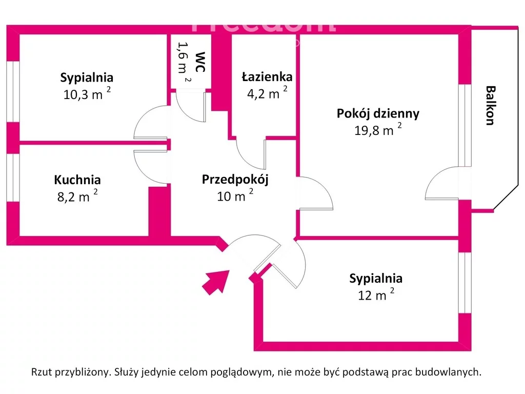 3 pokoje, mieszkanie 67,90 m², piętro 2, oferta nr , 39570/3685/OMS, Warszawa, Bielany, Bielany, Wrzeciono