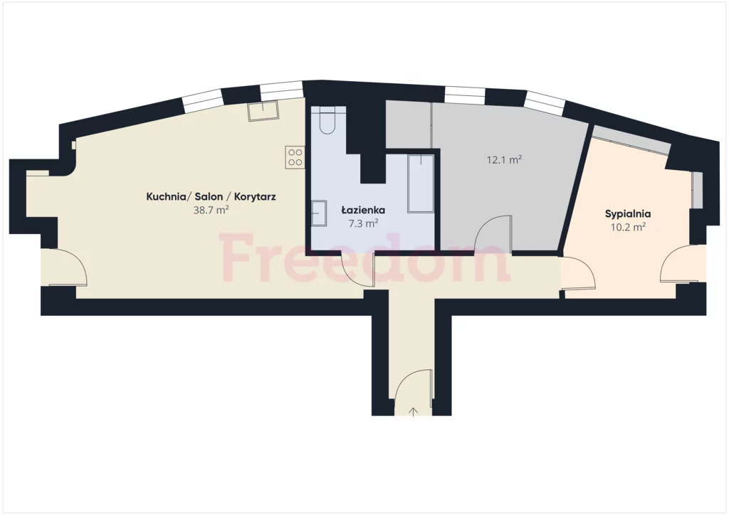 3 pokoje, mieszkanie 75,70 m², piętro 11, oferta nr , 40249/3685/OMS, Warszawa, Wola, Wola, Żelazna