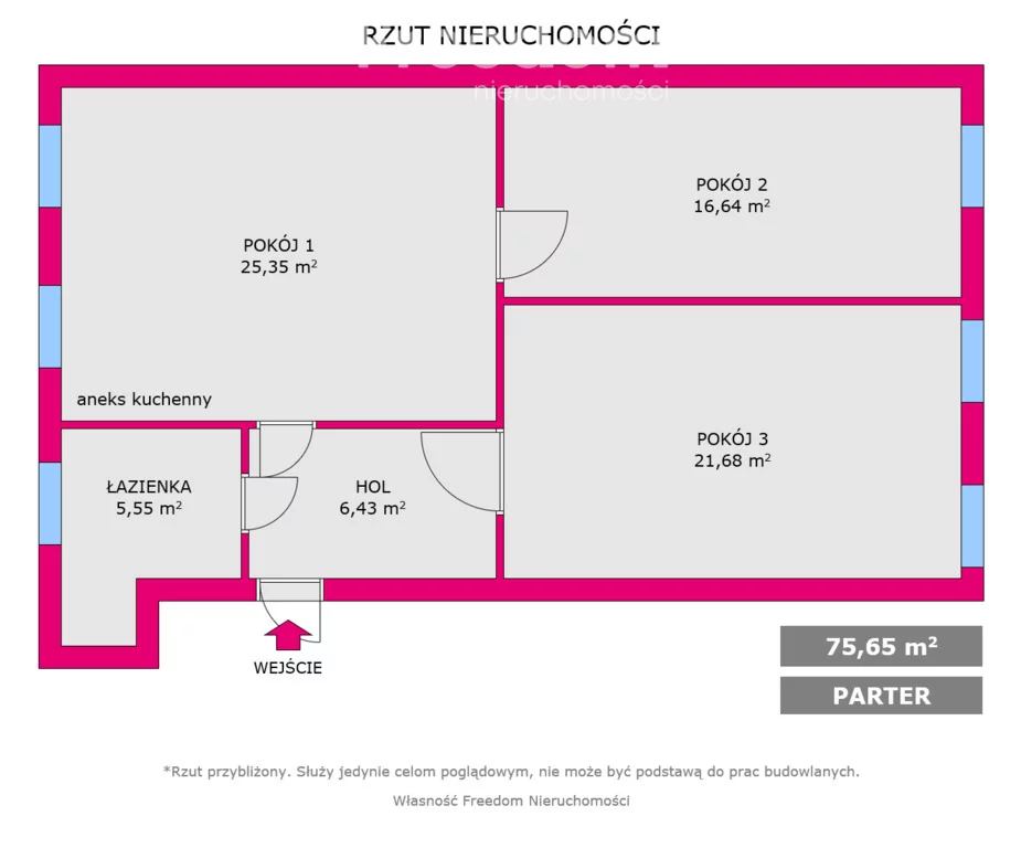 Mieszkanie trzypokojowe 75,65 m², Bielsko-Biała, pl. Żwirki i Wigury, Sprzedaż