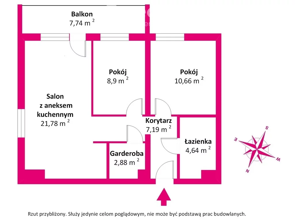 3 pokoje, mieszkanie 56,00 m², piętro 1, oferta nr , 6432/3685/OMW, Biała Podlaska, Czesława Wroczyńskiego