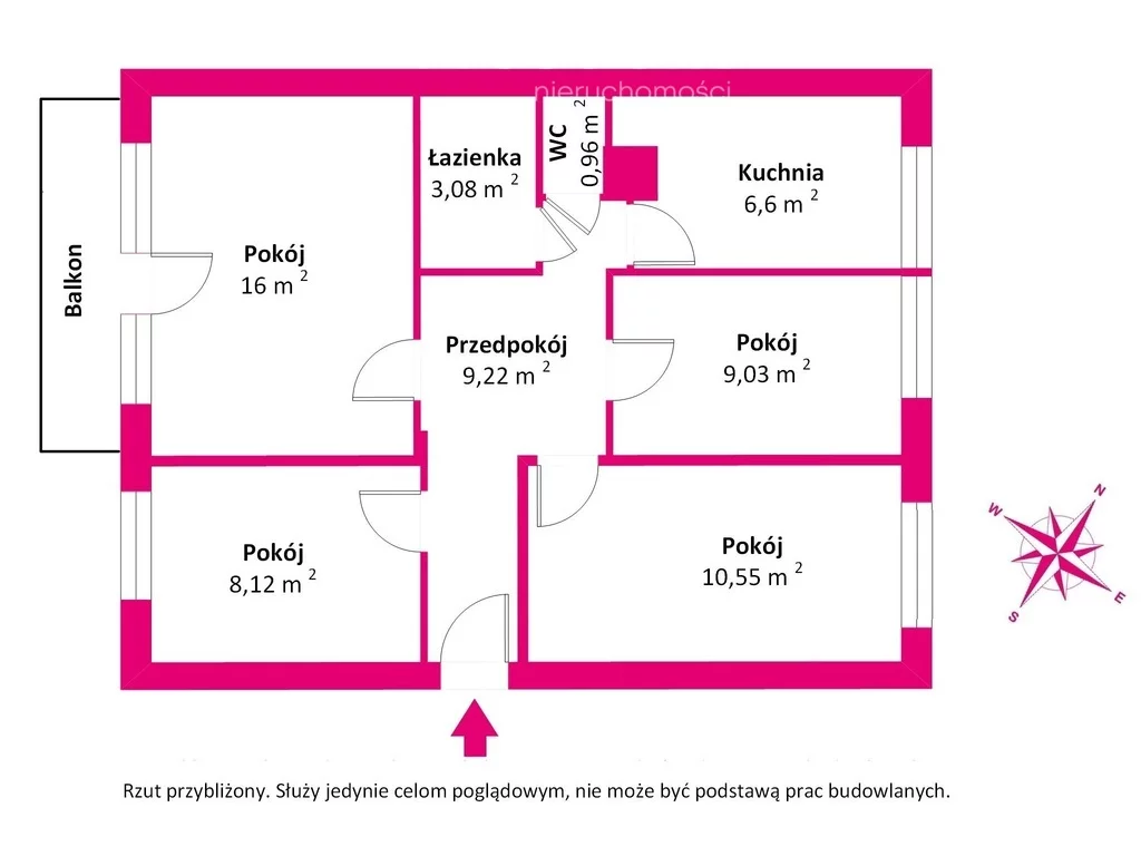 4 pokoje, mieszkanie 63,40 m², piętro 2, oferta nr , 40621/3685/OMS, Warszawa, Mokotów, Mokotów, Barcelońska