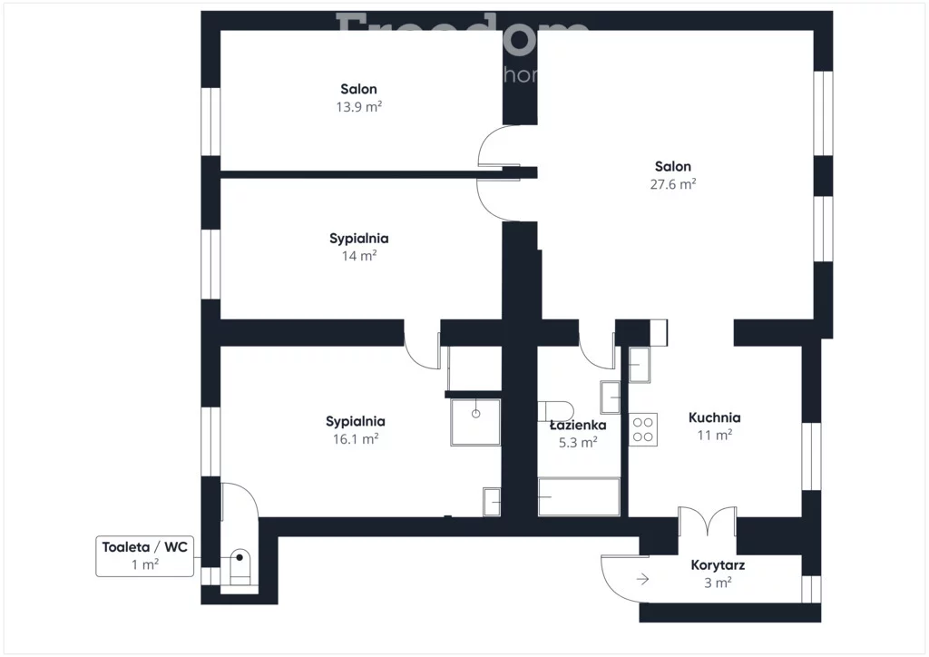 4 pokoje, mieszkanie 91,04 m², piętro 2, oferta nr , 40185/3685/OMS, Dąbrowa Górnicza, Dąbrowskiego