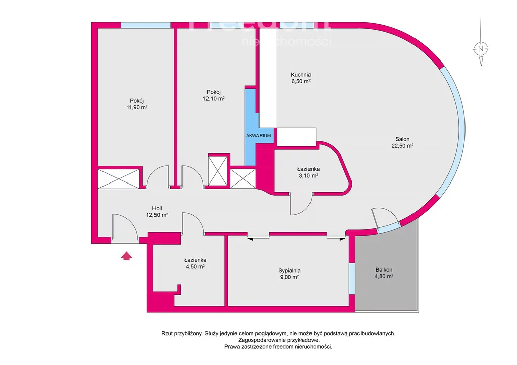 4 pokoje, mieszkanie 85,66 m², piętro 7, oferta nr , 40368/3685/OMS, Warszawa, Żoliborz, Żoliborz, Przasnyska