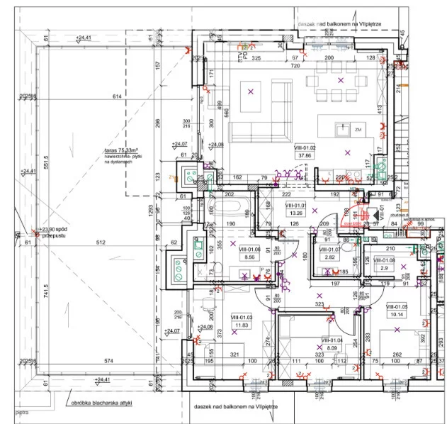 4 pokoje, mieszkanie 95,46 m², piętro 8, oferta nr , 38233/3685/OMS, Piła, Rynkowa