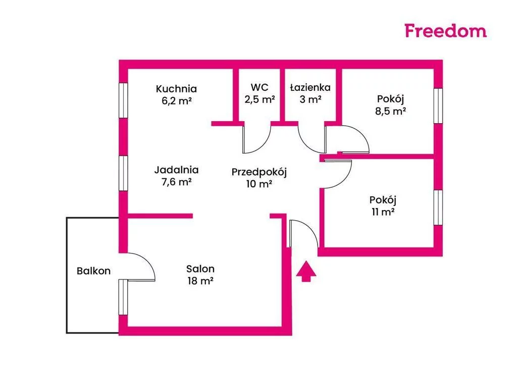 4 pokoje, mieszkanie 69,00 m², piętro 4, oferta nr , 30906/3685/OMS, Częstochowa, Sportowa