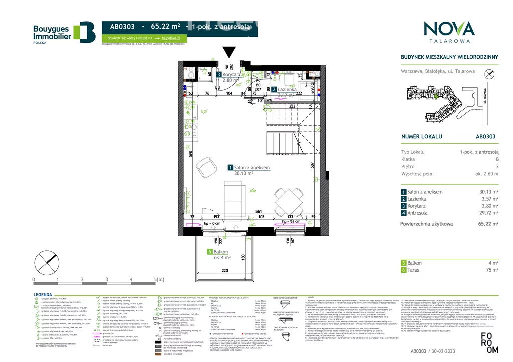 Mieszkanie na sprzedaż, 65,22 m², 4 pokoje, 1 piętro, oferta nr 27297/3685/OMS