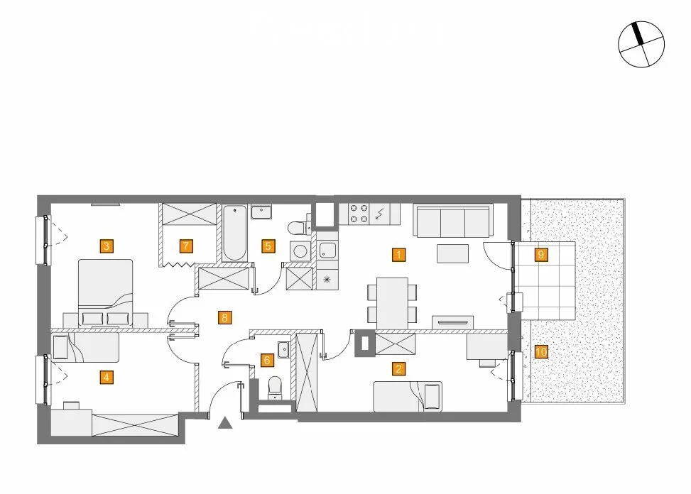 4 pokoje, mieszkanie 79,27 m², parter, oferta nr , 34021/3685/OMS, Warszawa, Włochy, Włochy